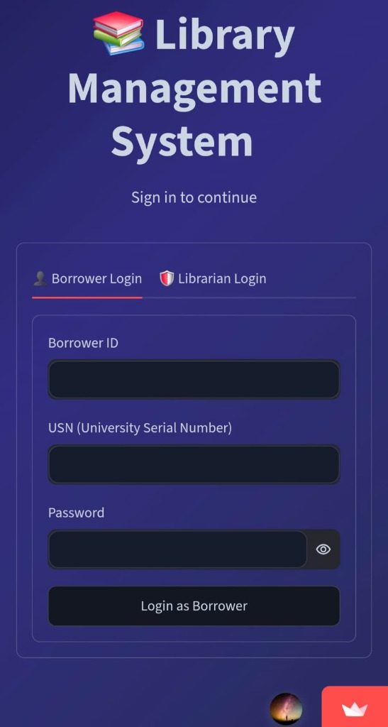 Library System Mobile
