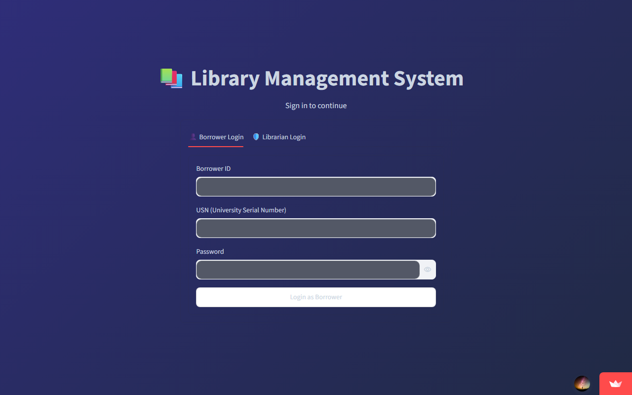 Library System Desktop